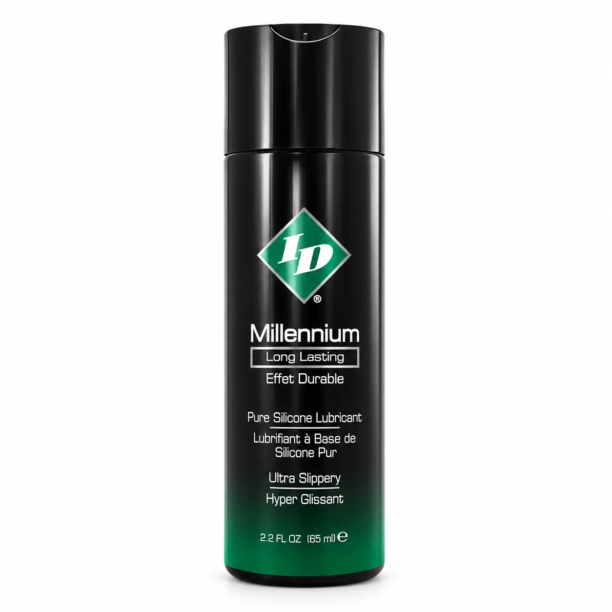 Travel size silicone lubricant ID Millennium 2.2oz bottle